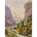 Lauterbrunnen Schweiz - Edward Theodore Compton — vy av konstverket