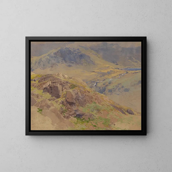 Llyn Idwal, Nordwales - Edward Theodore Compton — inramlat konstverk på väggen