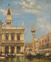 La Piazzetta de Saint Marc Venise - Edward William Cooke — vy av konstverket