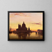 Venise, Santa Maria della Salute vid solnedgången - Edward William Cooke — inramlat konstverk på väggen