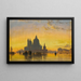 Venise, solnedgång bakom kyrkan Santa Maria della Salute - Edward William Cooke — inramlat konstverk på väggen