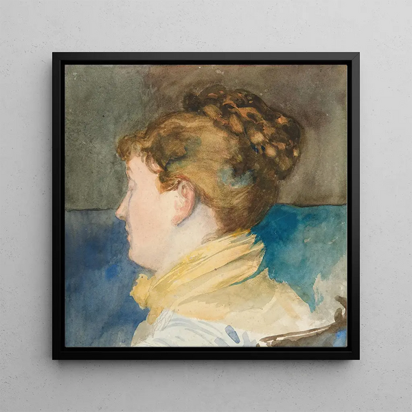 Målning Portrait de Mme Abbey - Edwin Austin Abbey | Konsttryck