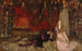 La scène de la pièce dans Hamlet Acte III Scène II - Edwin Austin Abbey — vy av konstverket