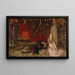 La scène de la pièce dans Hamlet Acte III Scène II - Edwin Austin Abbey — inramlat konstverk på väggen