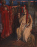 Troïlus och Cressida framför Agamemnons tält Cressida och hennes farbror - Edwin Austin Abbey — vy av konstverket