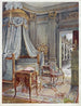 med lit med utskuren och guldbelagd krona, draperad, Louis XVI-stil - Edwin Foley — vy av konstverket