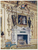 eldstad i Wilton House:s dubbelkuberum - Edwin Foley — vy av konstverket