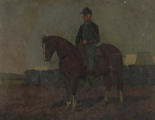 Kavallerirekord vid Rappahannock Station, Virginia - Edwin Forbes — vy av konstverket
