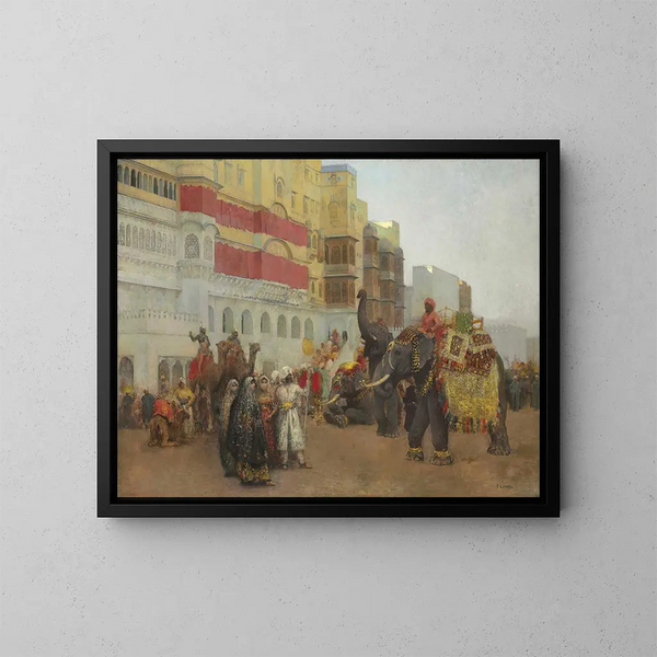 En festdag i Bekanir, Beluchistan - Edwin Lord Weeks — inramlat konstverk på väggen