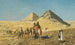 karavan av kameler bland pyramiderna i Egypten - Edwin Lord Weeks — vy av konstverket