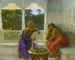 Figurer i ett interiör med en palmträdgård bortom (Konflikt av fall) - Edwin Lord Weeks — vy av konstverket