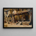 Marchands le long d'une rue à Bombay - Edwin Lord Weeks — inramlat konstverk på väggen