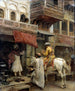 gatubild i Indien - Edwin Lord Weeks — vy av konstverket