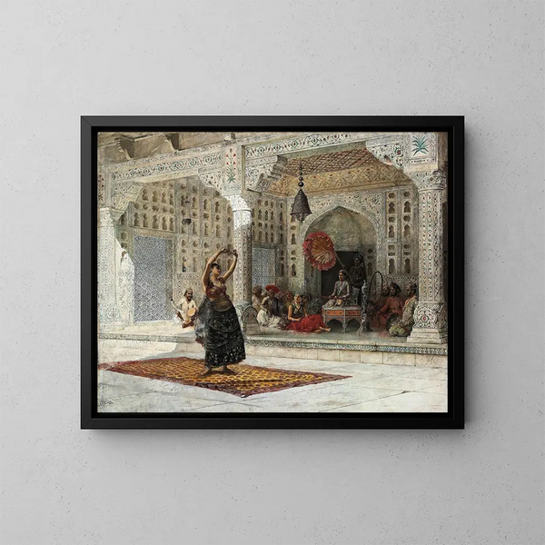 Le Nautch - Edwin Lord Weeks — inramlat konstverk på väggen