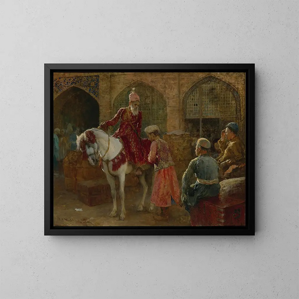 Le grand vizir - Edwin Lord Weeks — inramlat konstverk på väggen