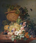 stilleben med blommor och frukter - Eelke Jelles Eelkema — vy av konstverket