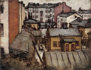 Vue depuis la maison des artistes Bernhardinkatu - Eero Järnefelt — vy av konstverket