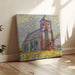Reproduktion av målningen av kyrka i Zoutelande - Piet Mondrian