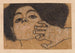 Tête de femme - Egon Schiele — vy av konstverket