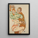 Reproduktion av målningen Faire l'amour - Egon Schiele