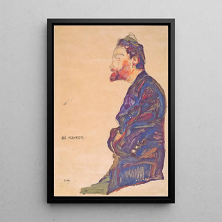 Egon Schiele - Max Kahrer im Profil.webp
