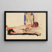 Par nu - Egon Schiele — inramlat konstverk på väggen