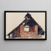 Vieux pignon - Egon Schiele — inramlat konstverk på väggen
