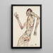 Reproduktion av målningen La danseuse - Egon Schiele