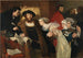 Christian II undertecknar Torben Oxes verkställighetsorder - Eilif Peterssen — vy av konstverket