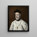 Porträtt av Diego de Covarrubias och Leiva 1512-1577 - El Greco — inramlat konstverk på väggen