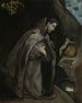Saint François agenouillé en méditation - El Greco — vy av konstverket