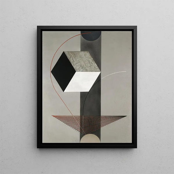 Provençal 99 - El Lissitzky — inramlat konstverk på väggen