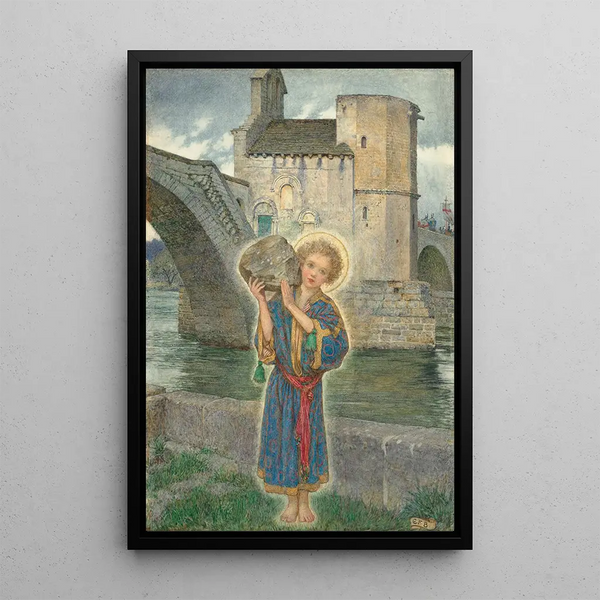 Reproduktion av målningen Saint Bénézet d'Avignon - Eleanor Fortescue-Brickdale