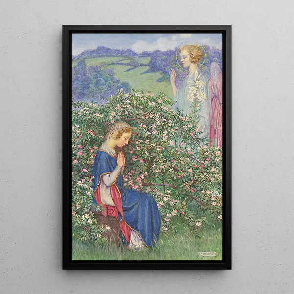 Reproduktion av målningen La Naissance de la Rose - Eleanor Fortescue-Brickdale
