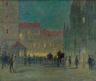 Elemr HalszHradil - Evening in front of the St Elisabeth Cathedral.webp