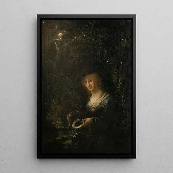 Maria Gyllenstierna de Lundholm 1716-1783 baronessa - Elias Martin — inramlat konstverk på väggen