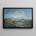 Vue de Stockholm V - Elias Martin — inramlat konstverk på väggen