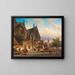 Vue de marché hollandaise - Elias Pieter van Bommel — inramlat konstverk på väggen