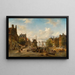 Le Singel och Brouwersgracht, Amsterdam - Elias Pieter van Bommel — inramlat konstverk på väggen