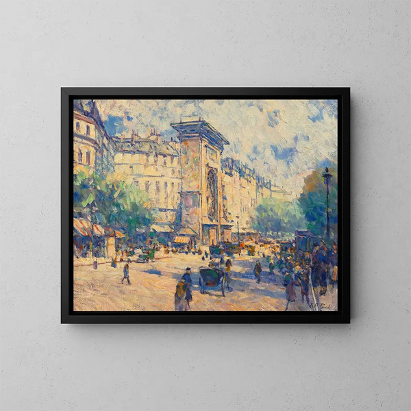 Porte Saint-Denis - Élie Anatole Pavil — inramlat konstverk på väggen