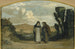 Moines sur la voie Appienne - Elihu Vedder — vy av konstverket