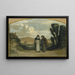 Moines sur la voie Appienne - Elihu Vedder — inramlat konstverk på väggen