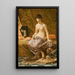 Odalisque - Elihu Vedder — inramlat konstverk på väggen