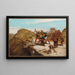 La fabel du meunier, de son fils et de l'âne n° 7 - Elihu Vedder — inramlat konstverk på väggen