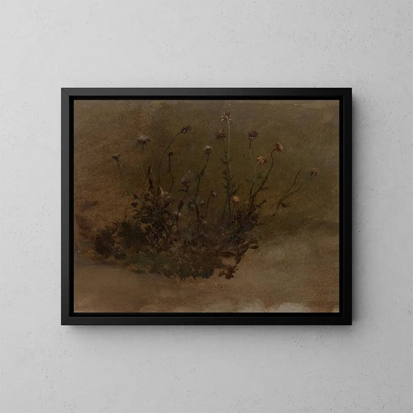 vilda blommor - Elihu Vedder — inramlat konstverk på väggen