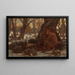Young Marsyas charmant les lièvres - Elihu Vedder — inramlat konstverk på väggen