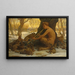 Young Marsyas, Marsyas förtrollar hararna - Elihu Vedder — inramlat konstverk på väggen