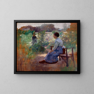 Eliphalet Fraser Andrews - Woman Seated in a Garden.webp