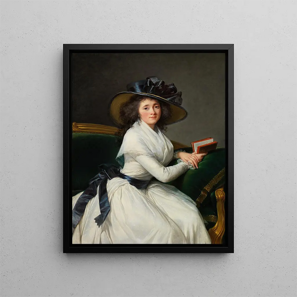 Comtesse de la Châtre Marie Charlotte Louise Perrette Aglaé Bontemps - Elisabeth Louise Vigée Le Brun — inramlat konstverk på väggen