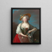 Elisabeth Philippe Marie Hélène de France, kallad Madame Elisabeth - Elisabeth Louise Vigée Le Brun — inramlat konstverk på väggen